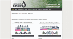 Desktop Screenshot of cannabisbasics.com