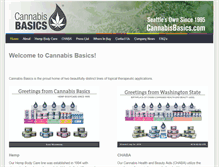 Tablet Screenshot of cannabisbasics.com